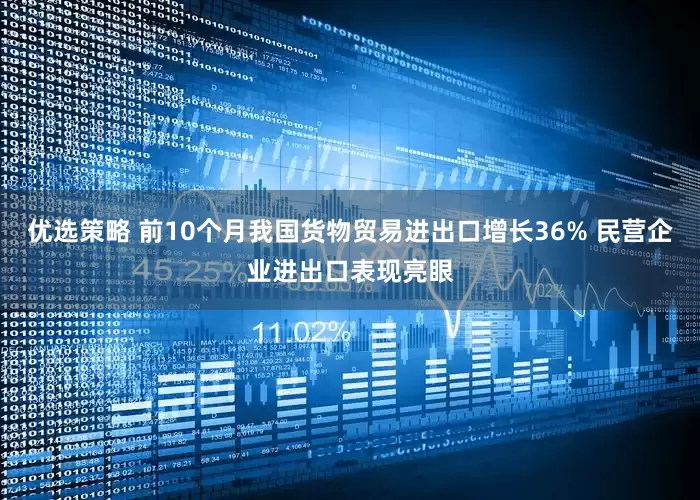 优选策略 前10个月我国货物贸易进出口增长36% 民营企业进出口表现亮眼